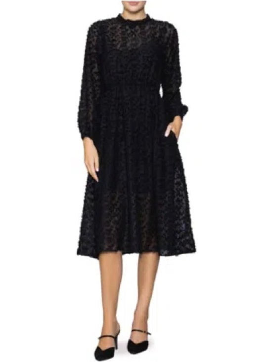 MELLODAY Dresses & Skirts - Melloday • NWT black textured dress PTP 20”